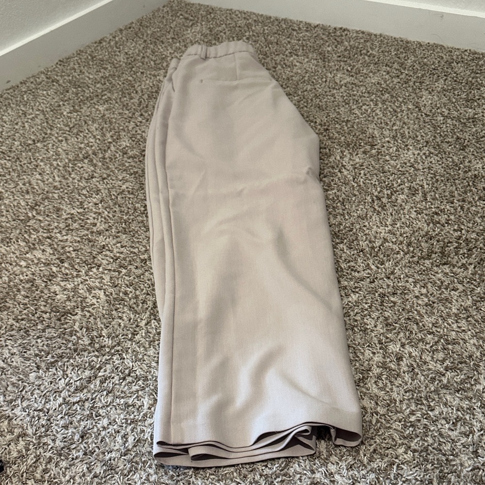 Abercrombie & Fitch Cream Straight Leg Pants